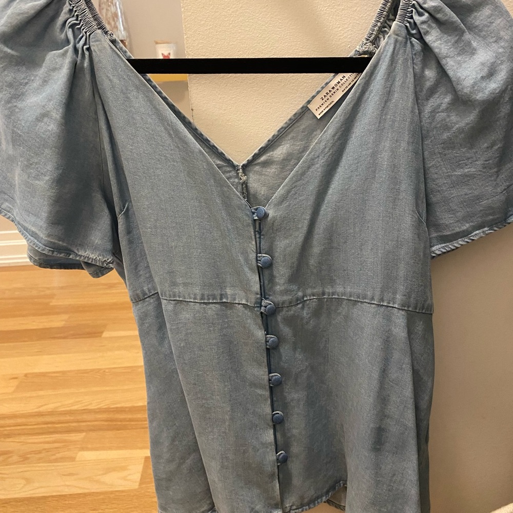 Denim top